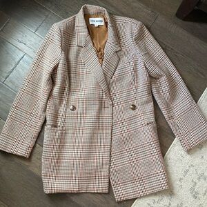 Steve Madden Tweed Oversized Blazer